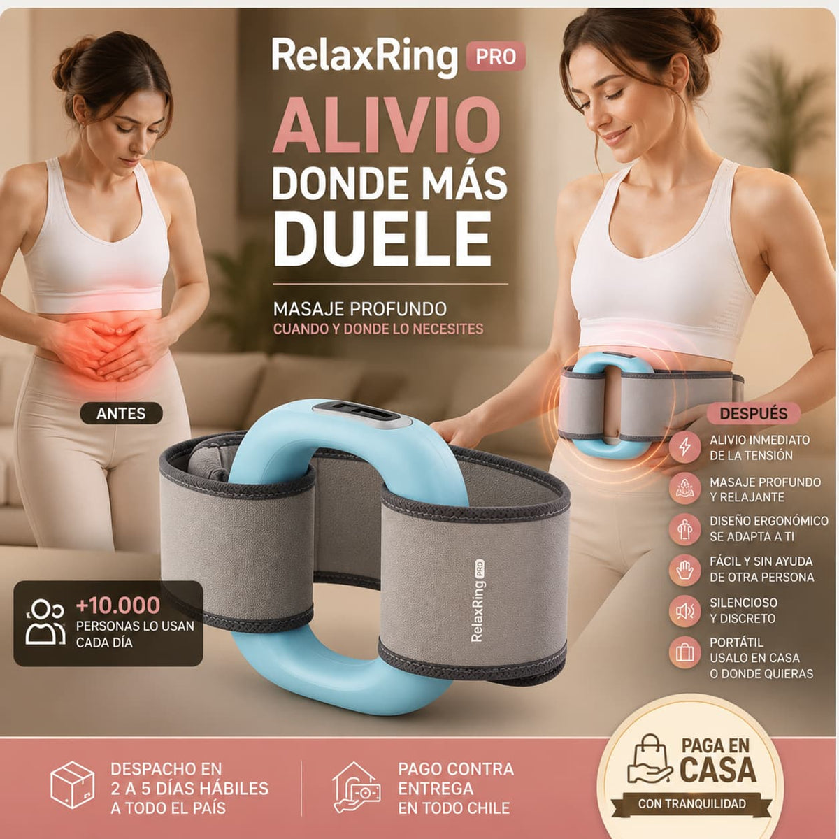 VibRing Pro - Alivia el Dolor Muscular Donde Más lo Necesitas