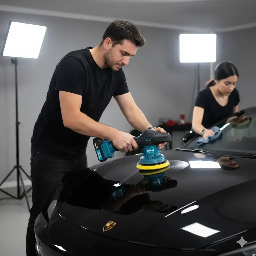 Pulidora Inalámbrica para Autos – Pule y Encera en Minutos – Brillo Profesional desde el Primer Uso