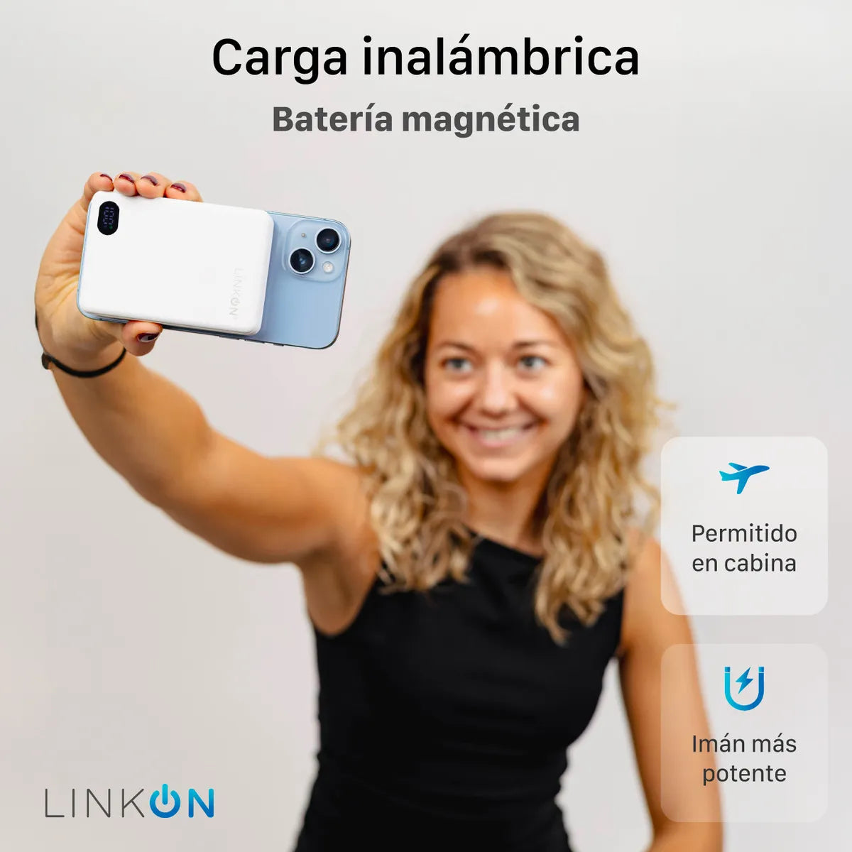 Batería Portátil Magnética Inalámbrica – Carga Segura sin Cables – Energía Confiable Todo el Día