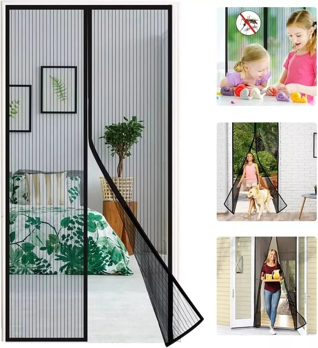 2X1 Puerta Mosquitera – Bloquea moscas y mosquitos – Mantén tu hogar protegido desde el primer día