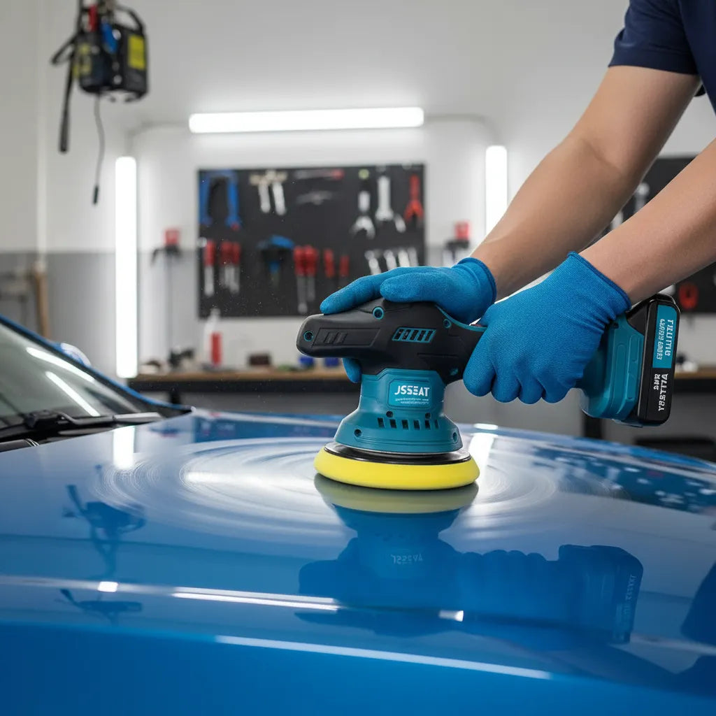 Pulidora Inalámbrica para Autos – Pule y Encera en Minutos – Brillo Profesional desde el Primer Uso