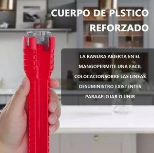 Llave Multifunción para Grifo – 8 Herramientas en 1 – Repara cualquier fregadero en minutos sin llamar a nadie