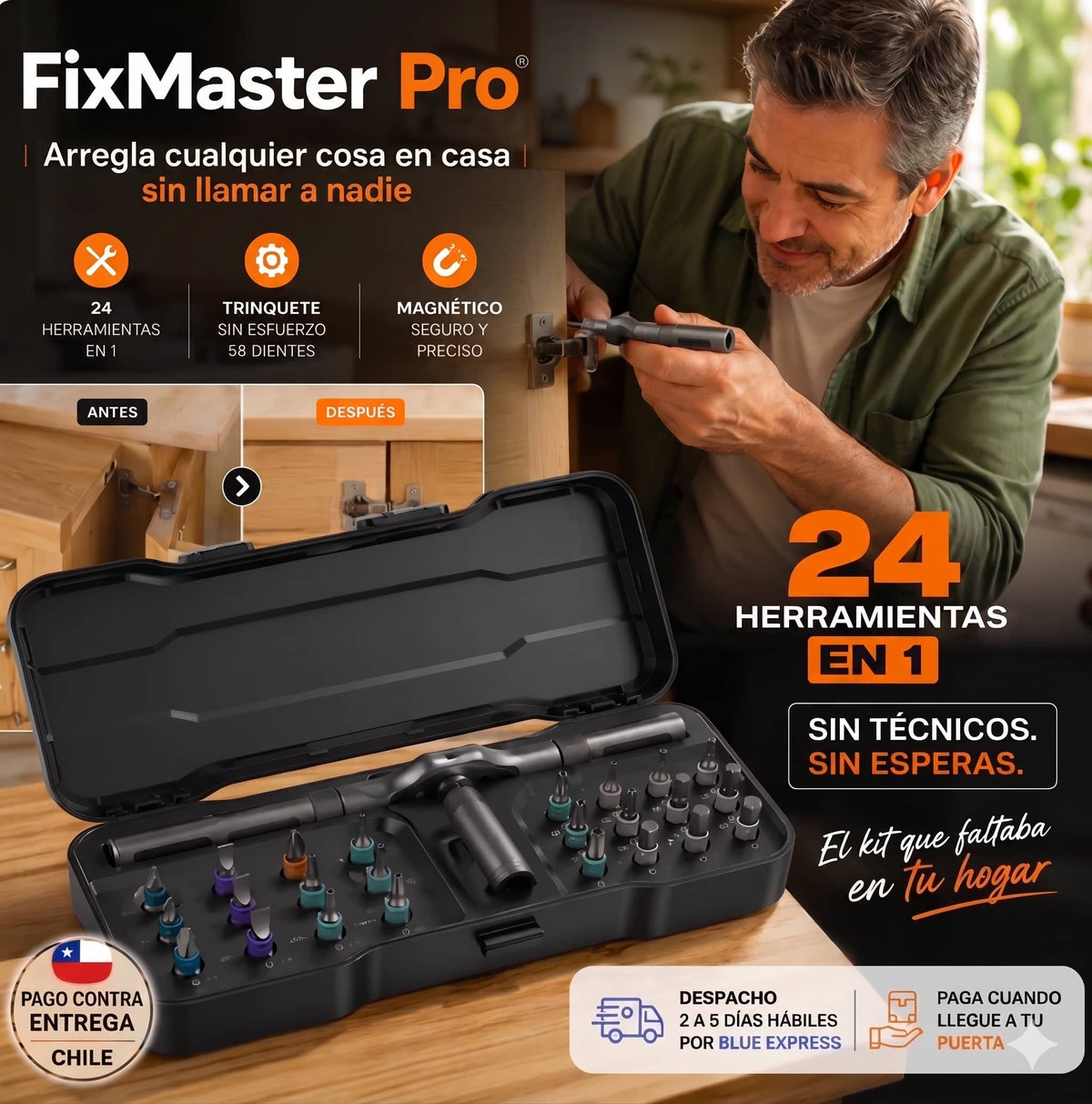 Destornillador Magnético 24 en 1 - 40% OFF - Original