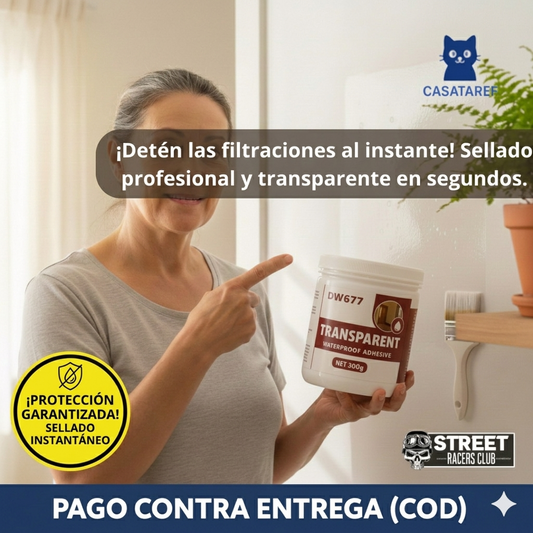 Adhesivo Impermeable - Sella Filtraciones - Repara grietas y goteras.