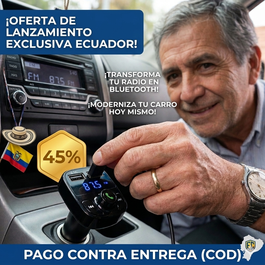 Transmisor Bluetooth para Auto – Conecta tu Celular – Escucha Música en Segundos
