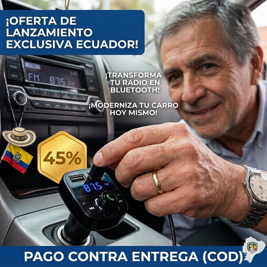 Transmisor Bluetooth para Auto – Conecta tu Celular – Escucha Música en Segundos