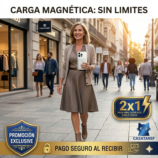 Batería Portátil Magnética Inalámbrica – Carga Segura sin Cables – Energía Confiable Todo el Día