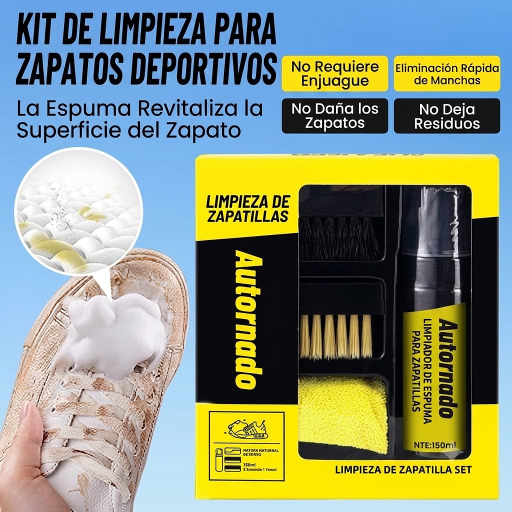 SnapClean Pro - 2 Kits Completos para Tus Zapatillas