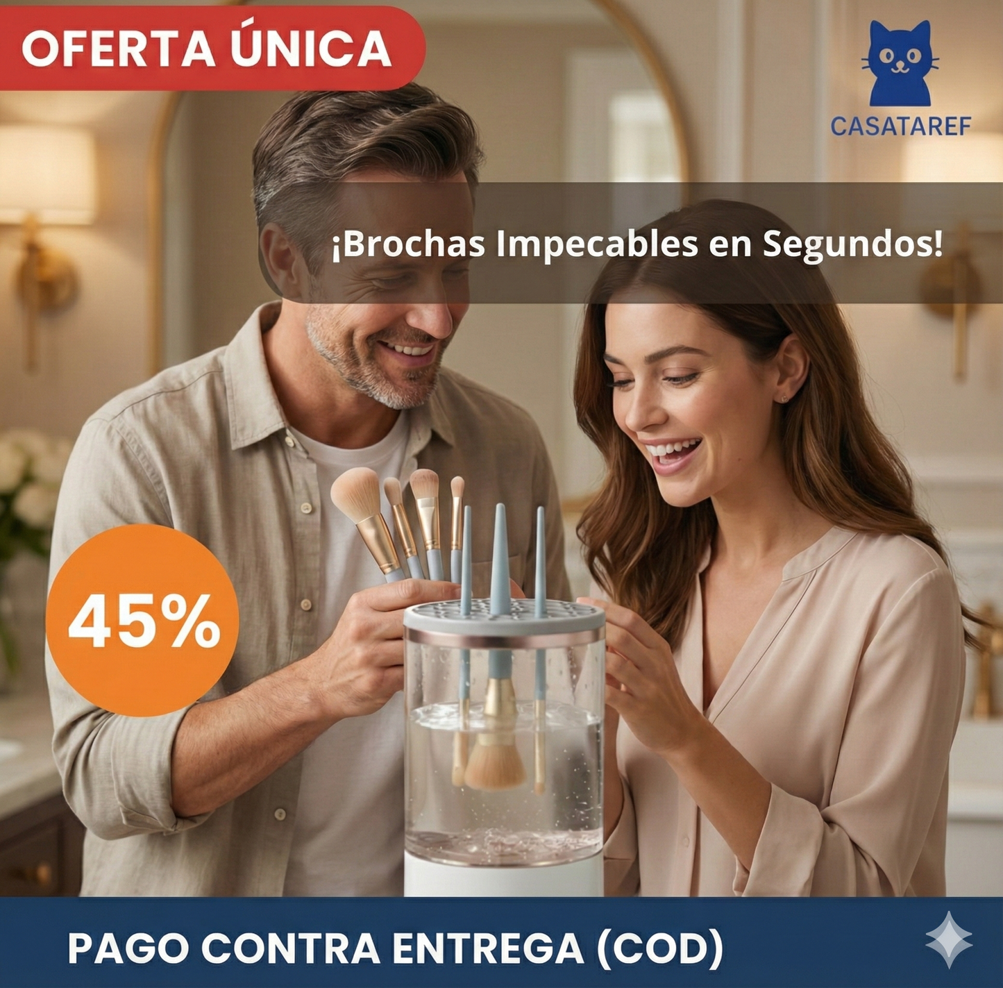 Limpiador Eléctrico de Brochas – Limpieza Automática – Brochas limpias en minutos sin esfuerzo