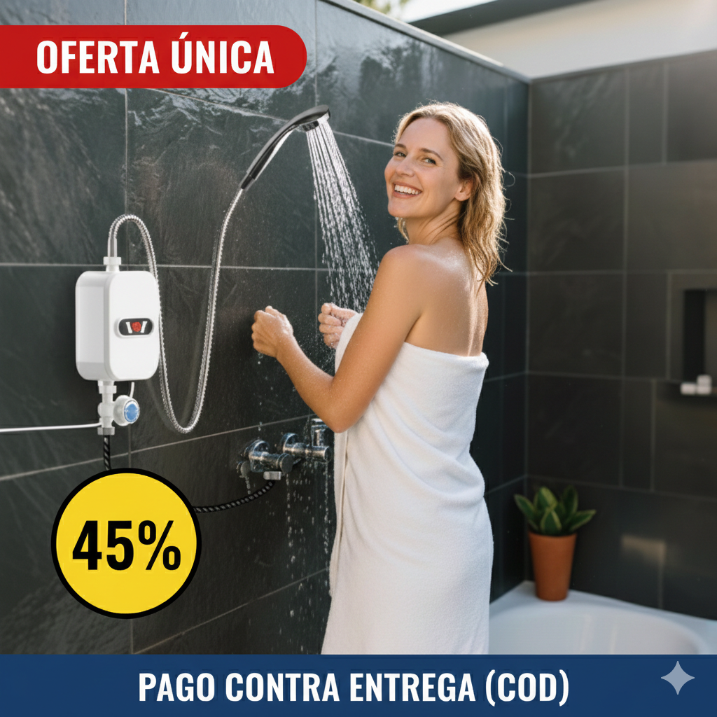 Ducha Eléctrica Portátil – Agua Caliente Instantánea – Confort Seguro en Segundos