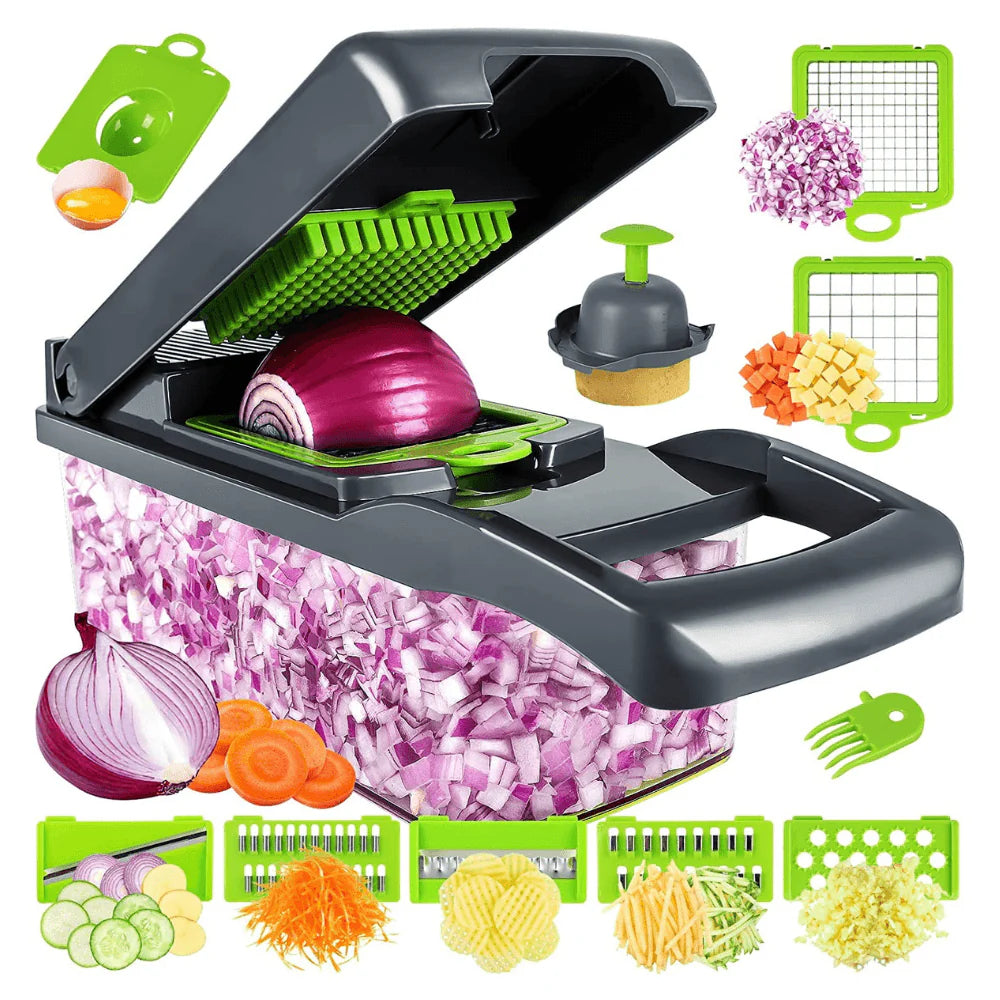 Picadora de Verduras 16 en 1 – Corta y Pica en Segundos – Cocina Rápida y Sin Esfuerzo