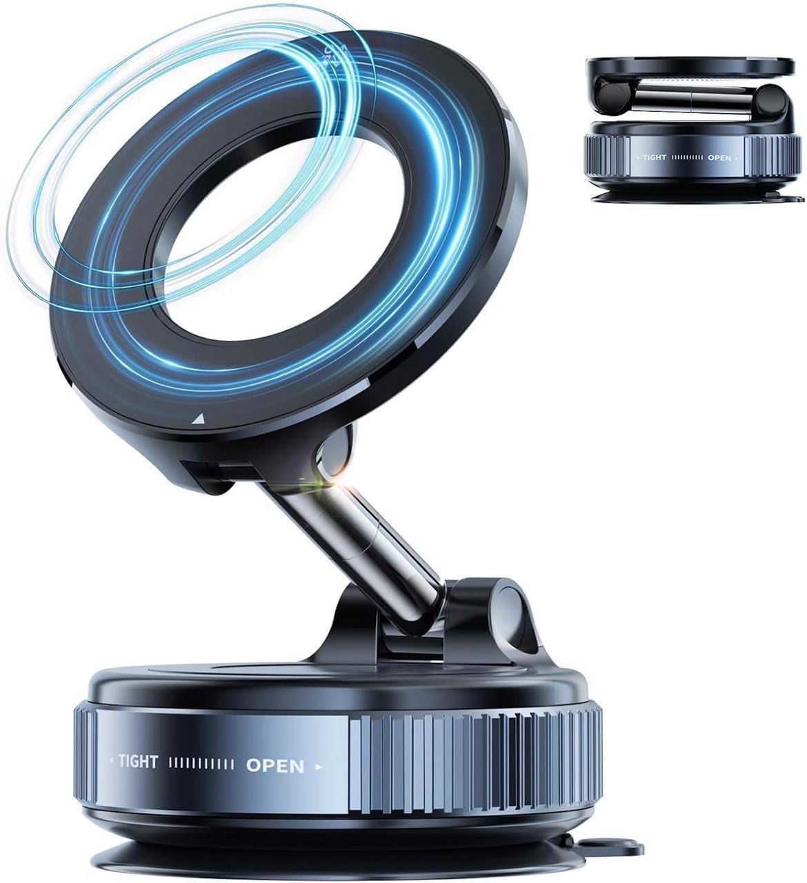 Soporte Magnético 360° para Celular 2x1  – Conduce Seguro – Mantén el Teléfono Firme al Instante