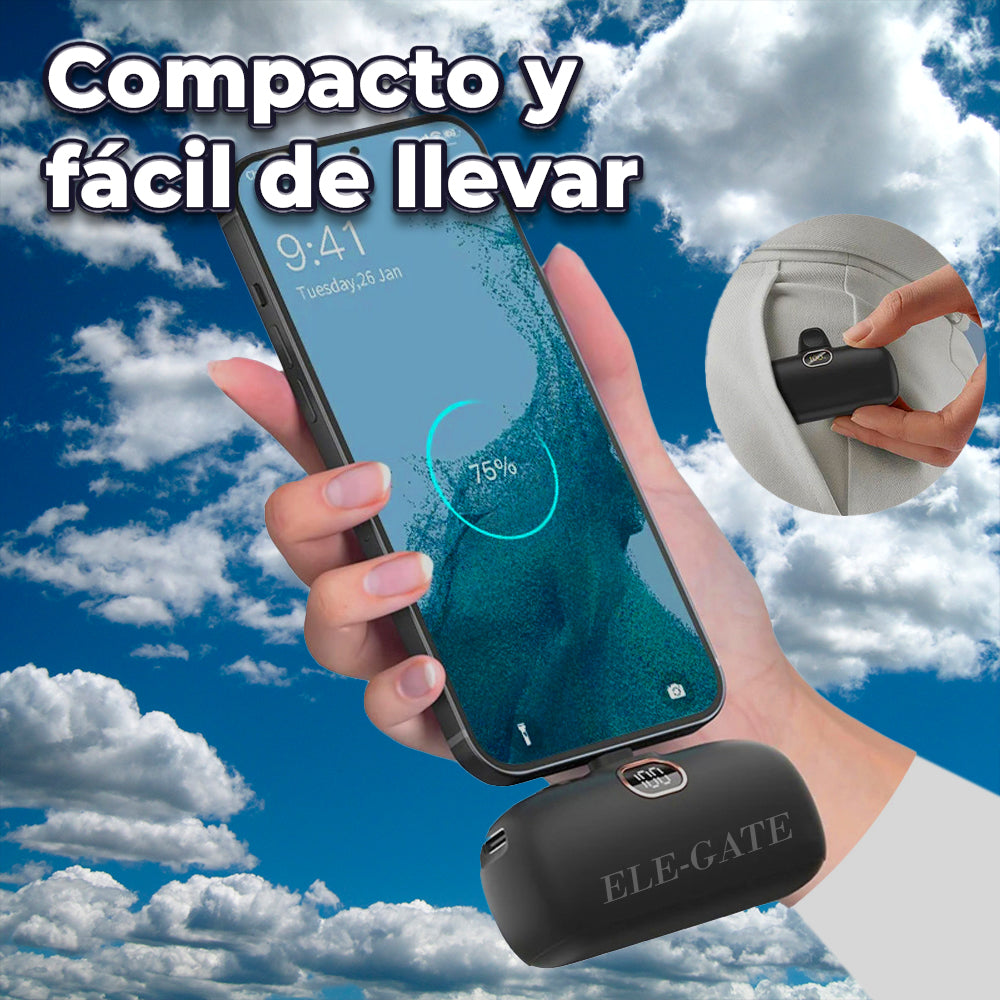 PocketCharge - Tu celular cargado donde vayas, sin cables, rápido.
