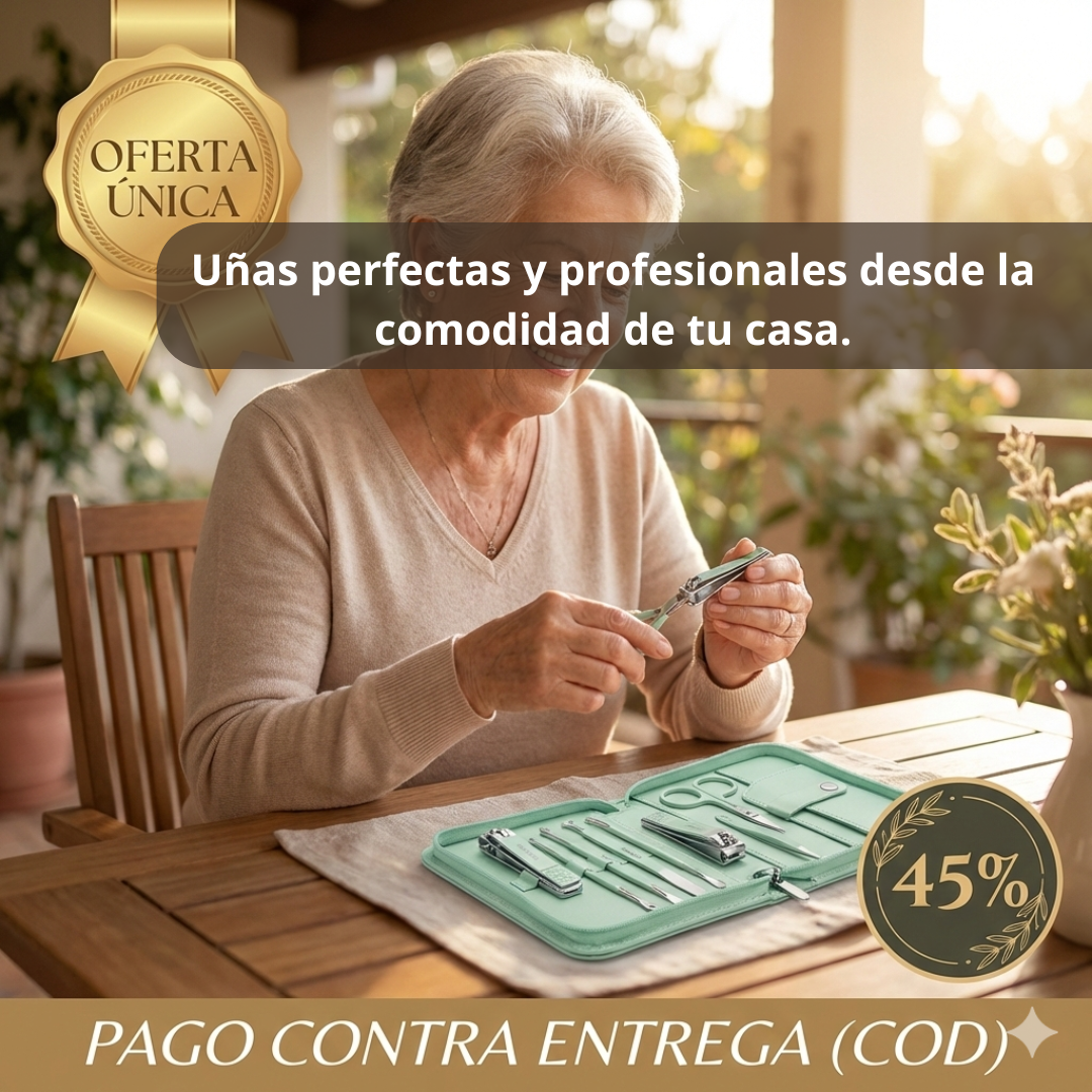 Kit de Manicura 16 Piezas – Cuidado Completo – Uñas prolijas en minutos