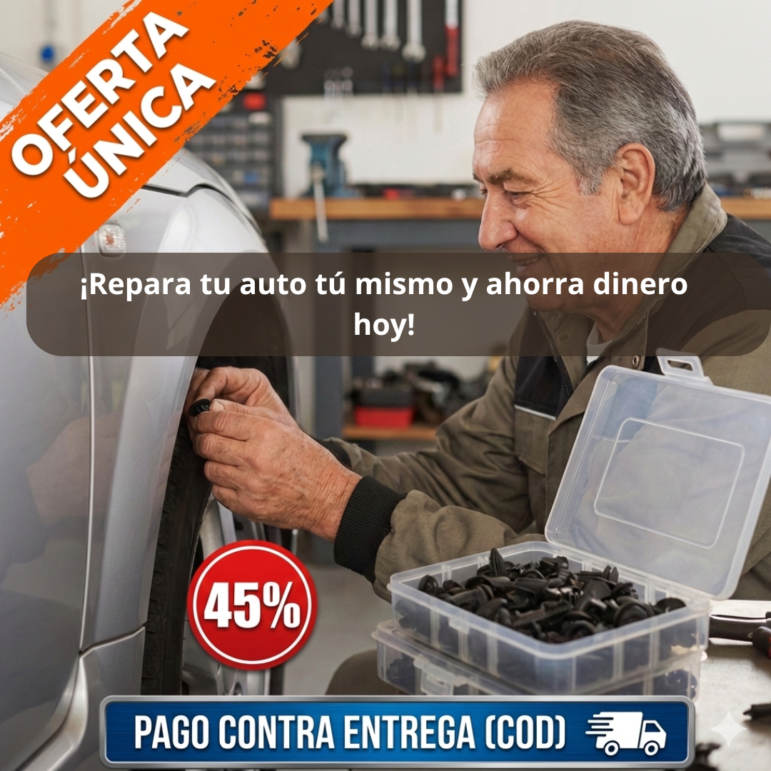 Kit de Sujetadores Automotrices – Fijación Rápida – Repara tu auto en minutos