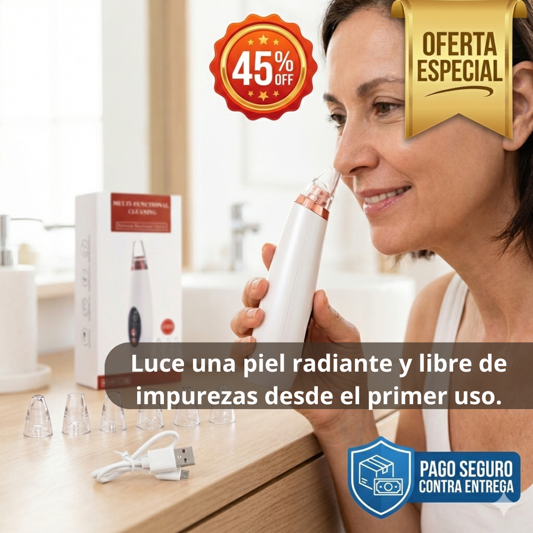 Extractor Facial Eléctrico – Limpieza Profunda – Piel Más Limpia en Semanas