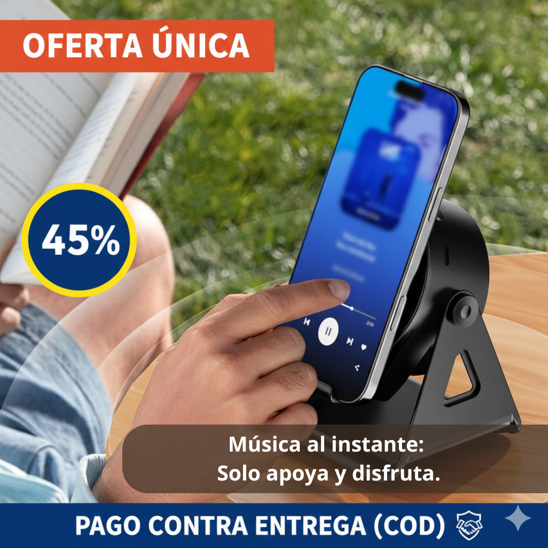 Parlante Soporte Inalámbrico – Amplifica tu Celular – Más Volumen al Instante