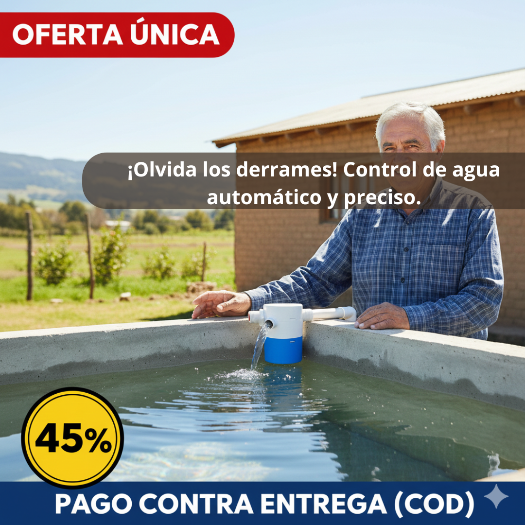 Válvula Automática de Nivel - Corte Inteligente - Tanque Seguro en Minutos