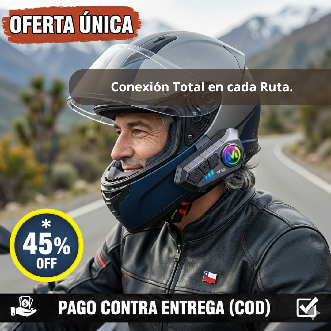 Intercomunicador Moto Bluetooth – Manos Libres Seguro – Habla y Escucha Mientras Conduces