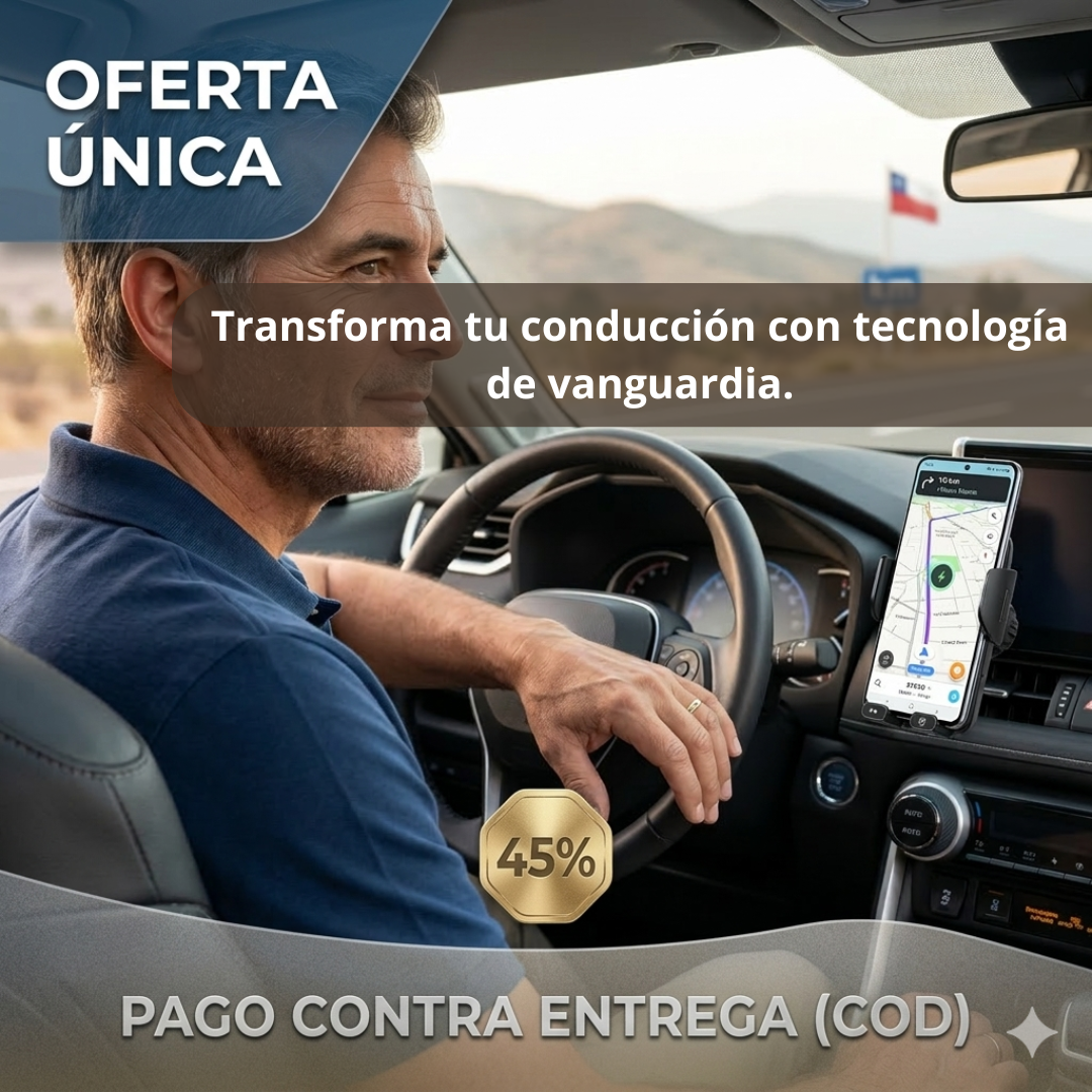 Soporte de Celular para Carro – Carga Wireless Automática – Maneja Seguro sin Batería Baja