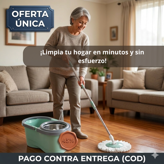 CleanSpin 360° - Limpia Más, Esfuérzate Menos