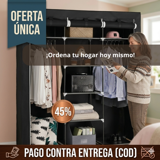 Armario Organizador Portátil – Ordena toda tu ropa sin obras y sin carpintero en menos de 20 minutos