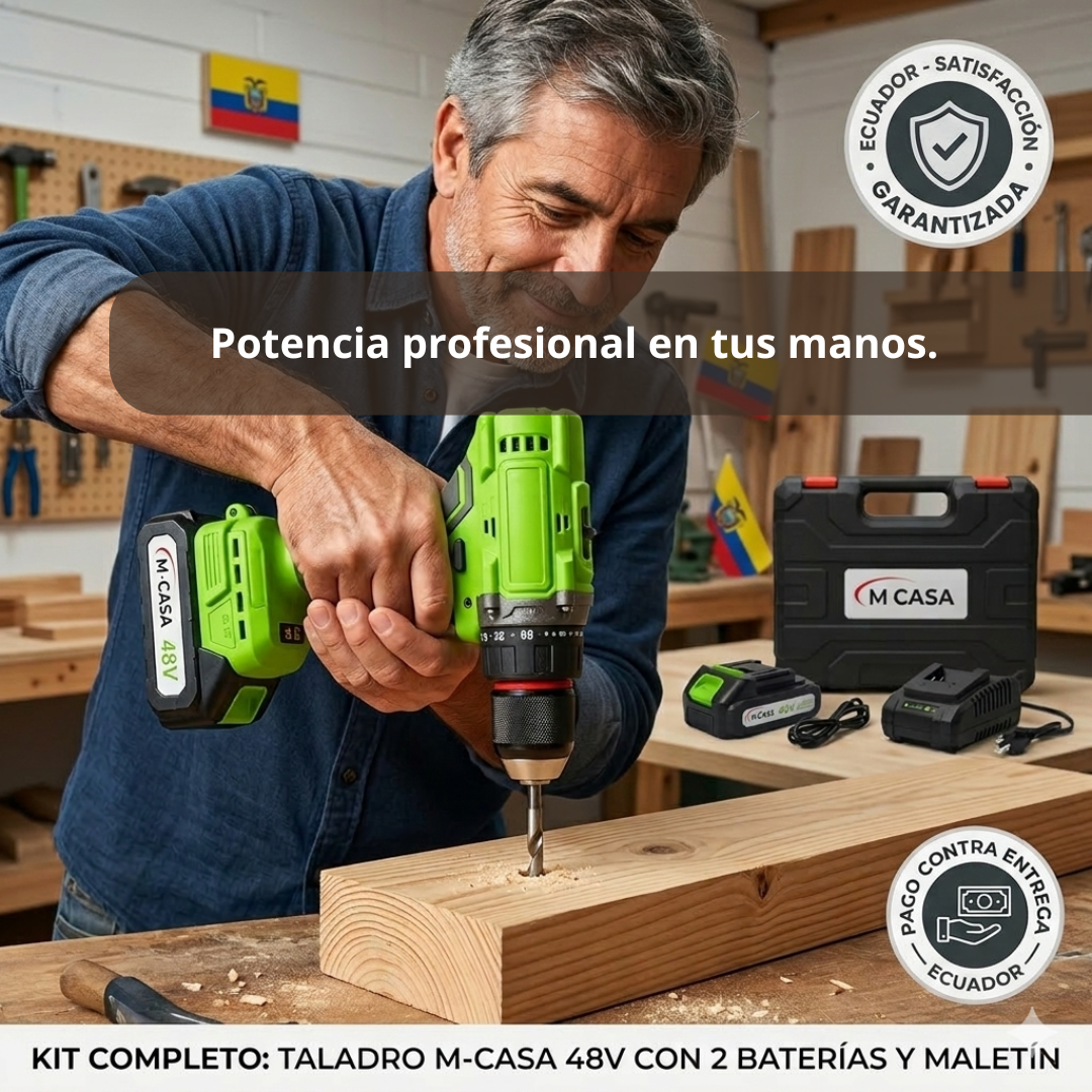Taladro Inalámbrico Brushless – Potente y Compacto – Listo para Usarlo Desde el Primer Día