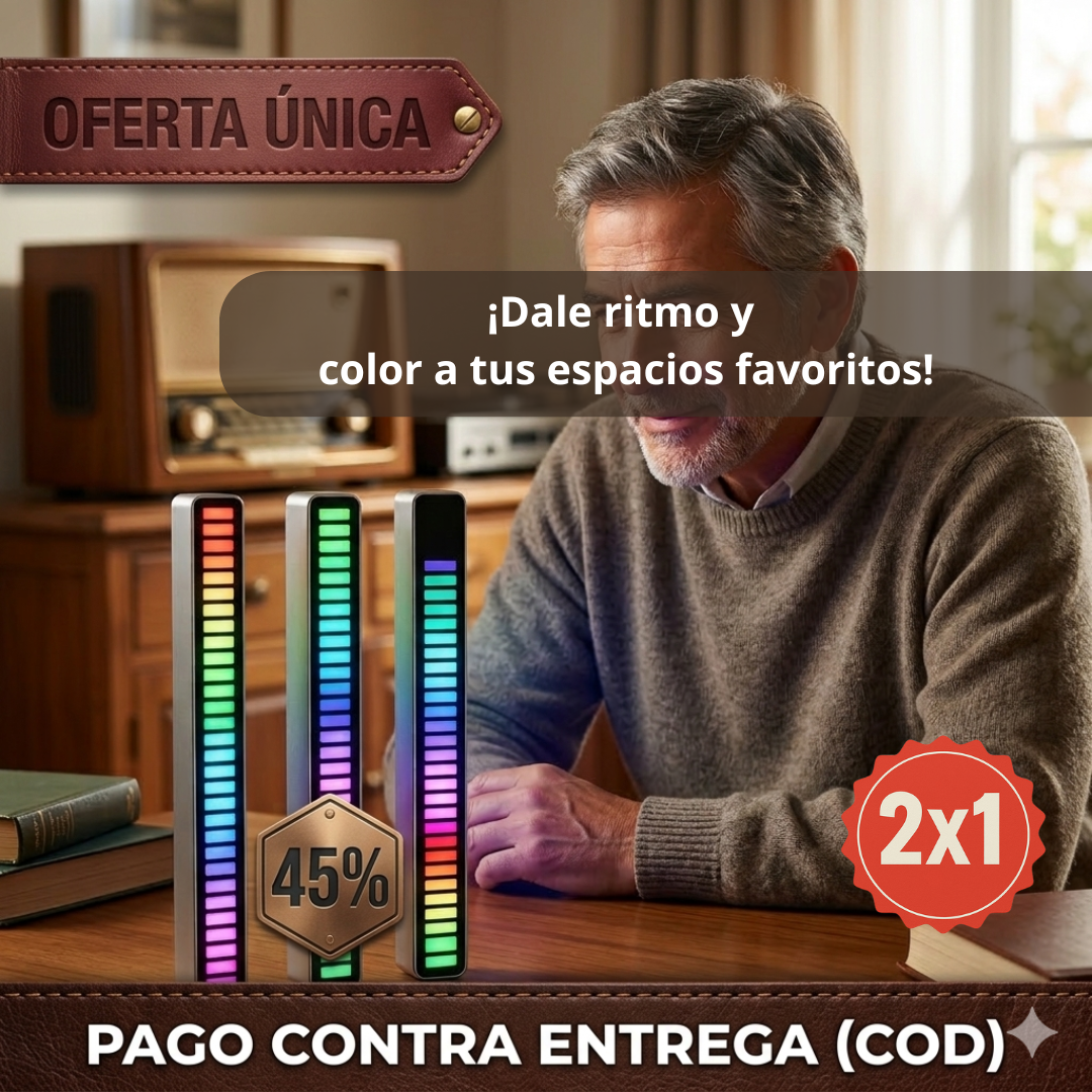 Barra LED RGB – Sincroniza Luces con tu Música – Transforma tu Cuarto en Segundos