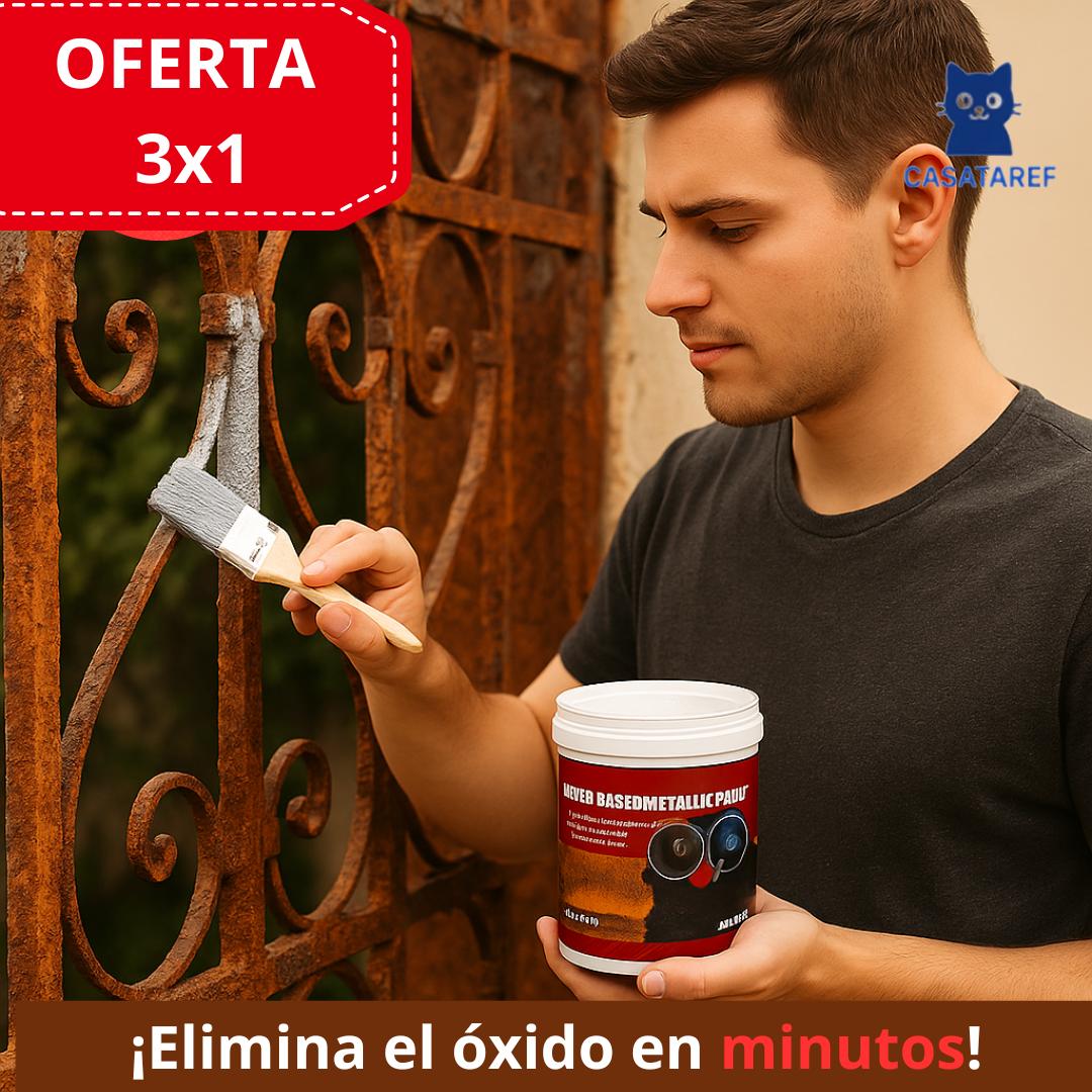 PACK: 3x1 Pintura Antióxido - Elimina el Óxido Fácil - Recupera Metales en Solo Minutos