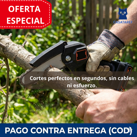 Motosierra de Mano Inalámbrica – Corte Preciso – Poda Fácil y Segura desde el Primer Uso