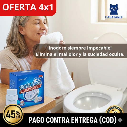 Pastillas Efervescentes para Inodoro – Limpieza Profunda – Baño limpio y sin olores por semanas