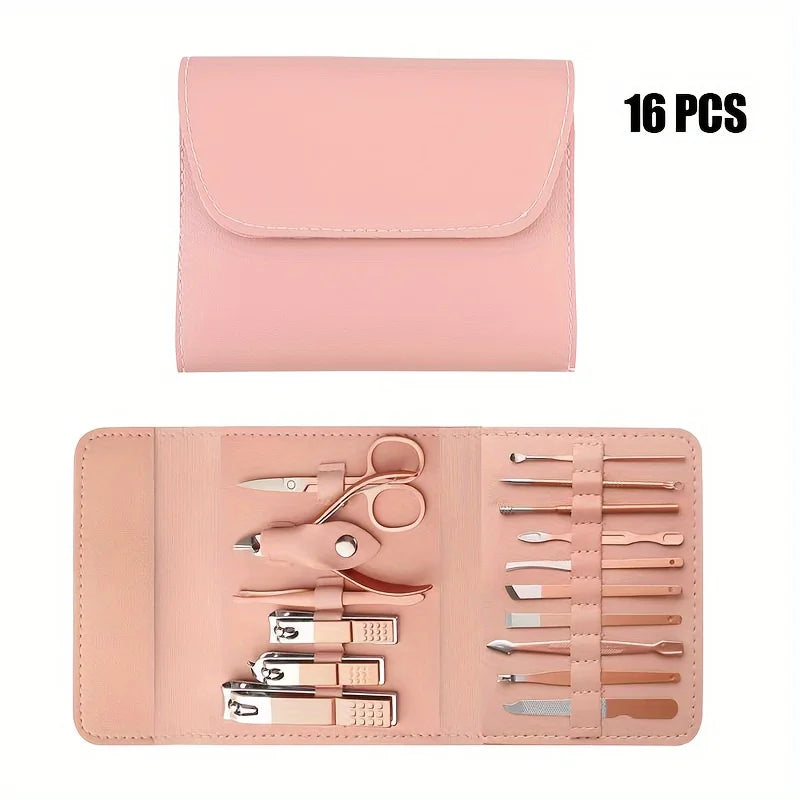 Kit de Manicura 16 Piezas – Cuidado Completo – Uñas prolijas en minutos