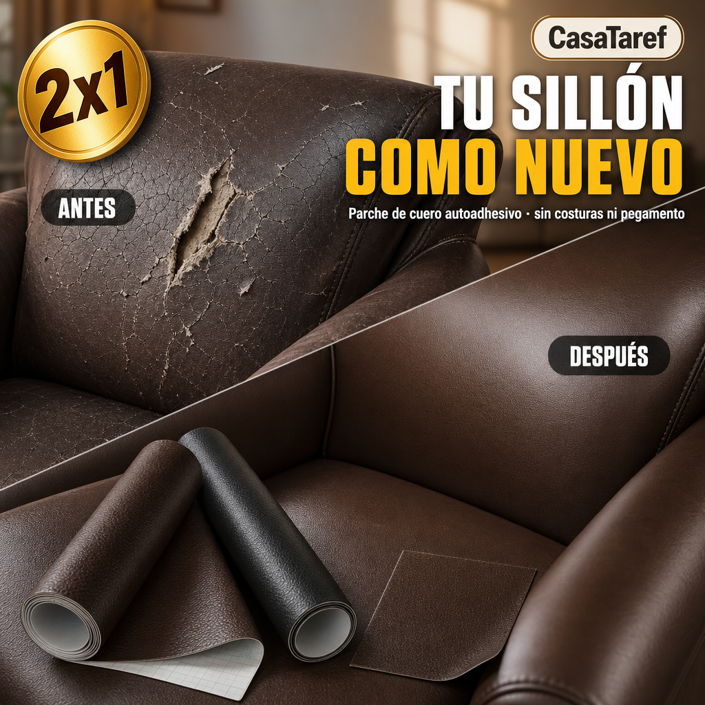 Parche de Cuero 2x1 - Tu Sillón Como Nuevo en Minutos