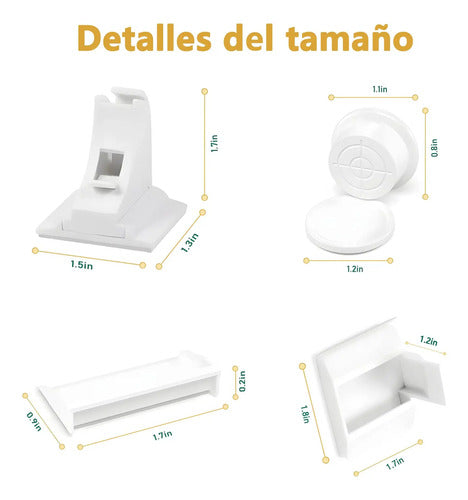 Kit Seguro Magnético x5 - Gabinetes a prueba de niños