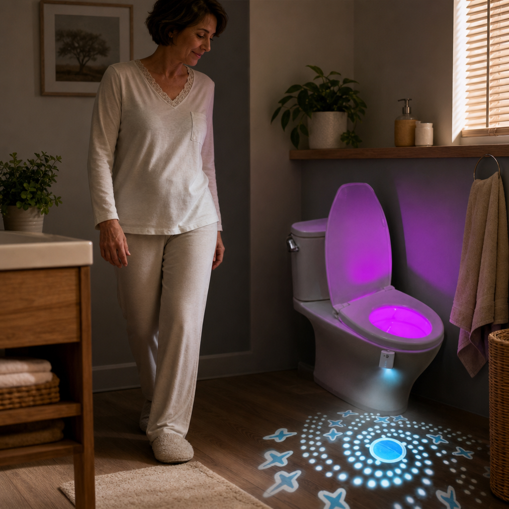 Luz LED para Inodoro 2x1 – Ilumina tu Baño de Noche Sin Deslumbrar