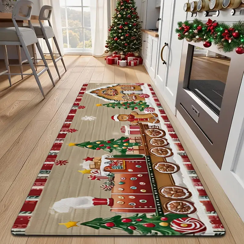 Alfombra Navideña de Cocina - Decora y Descansa tus Pies