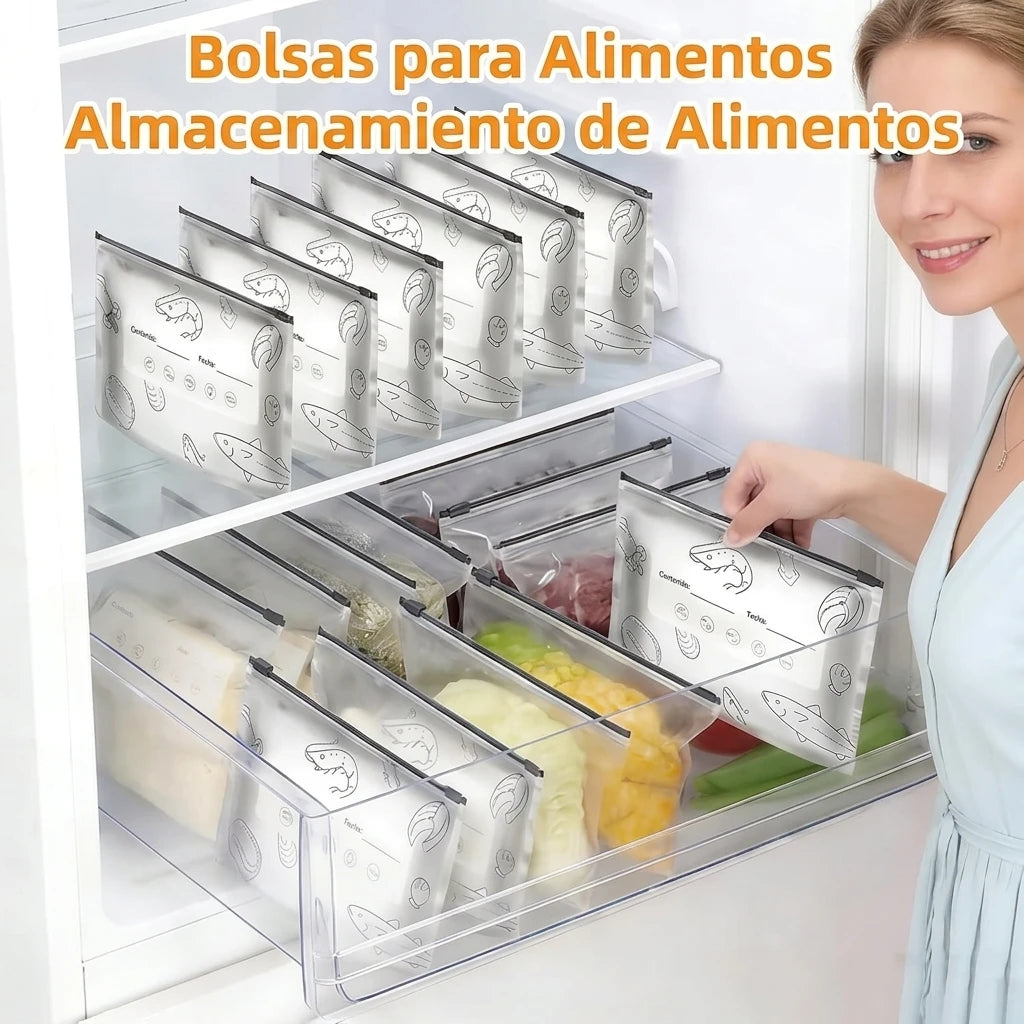 Pack 10 Bolsas - Conserva Tus Alimentos Frescos Más Tiempo