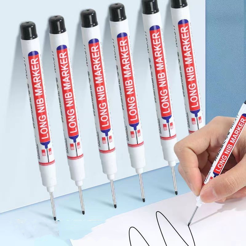 Marcador de Punta Larga x10 - Marca Dentro del Hueco y No Se Borra