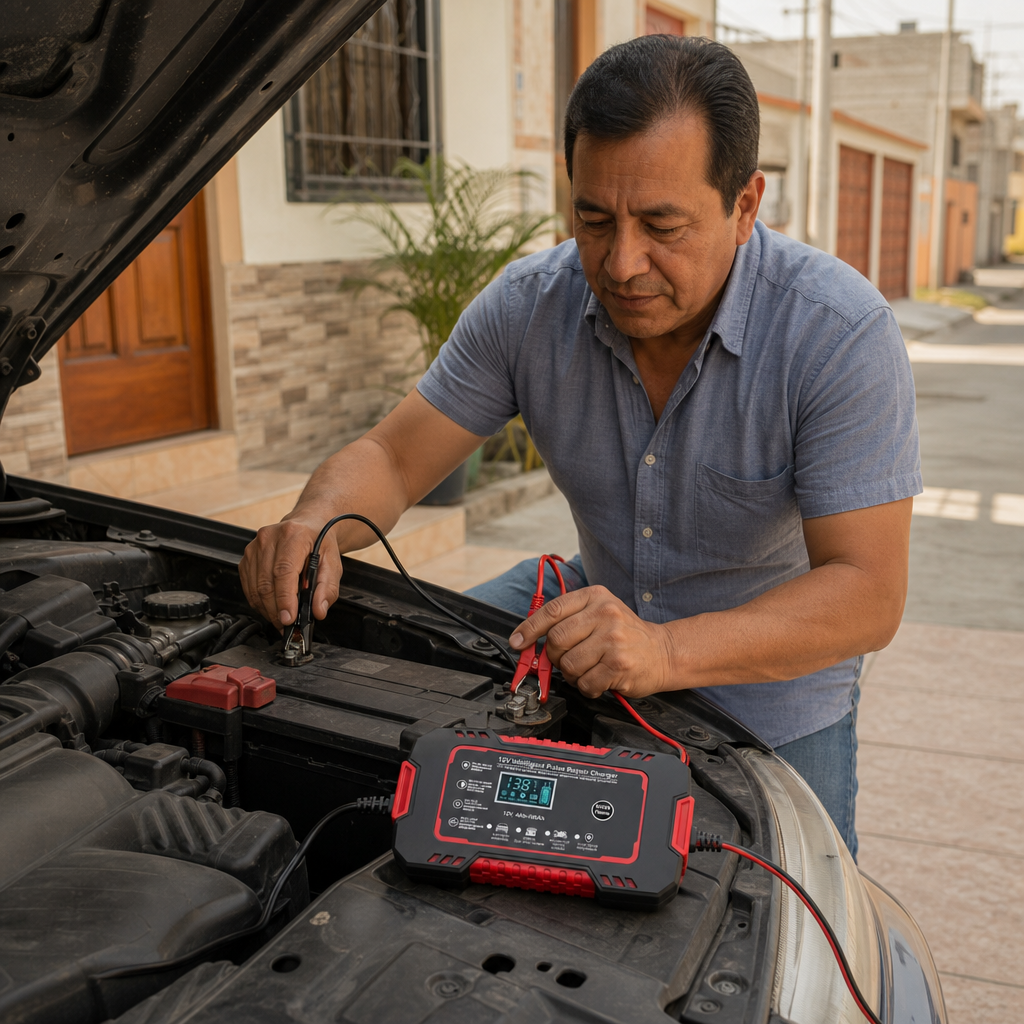 Cargador de Batería 12V 6A - Tu Carro Siempre Arranca, 30% OFF