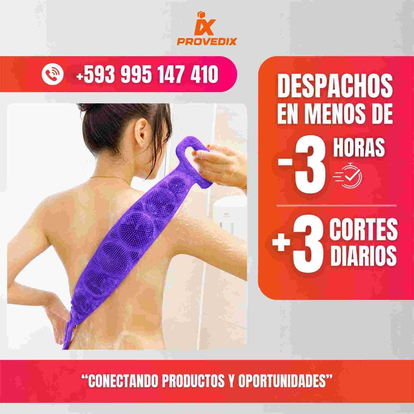 Cepillo Corporal de Silicona 2x1 – Exfolia y Alcanza Toda tu Espalda