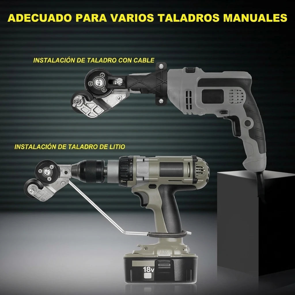 Cortadora de Metal para Taladro - Corta Láminas Sin Deformar