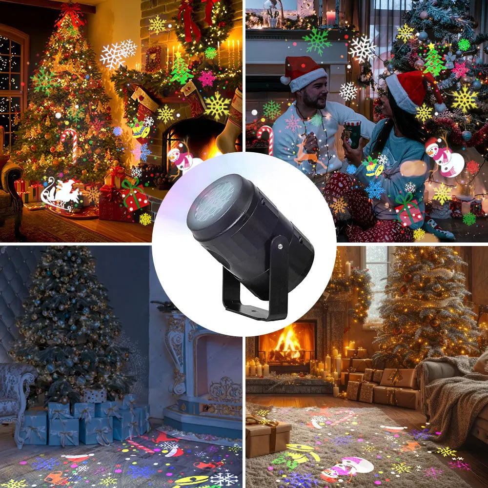 Proyector Navideño 2x1 - Decora toda tu casa en 1 minuto