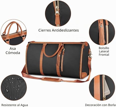 Bolsa de Viaje Cuerina CasaTaref - Viaja Elegante y Ligero