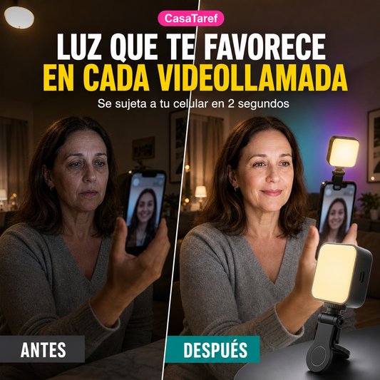 Luz LED RGB de Pinza - Luce Bien en Cada Foto y Videollamada