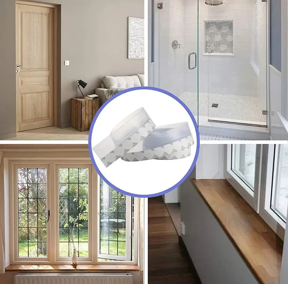Burlete Autoadhesivo de Silicona – Sella Puertas y Ventanas – 5 Metros