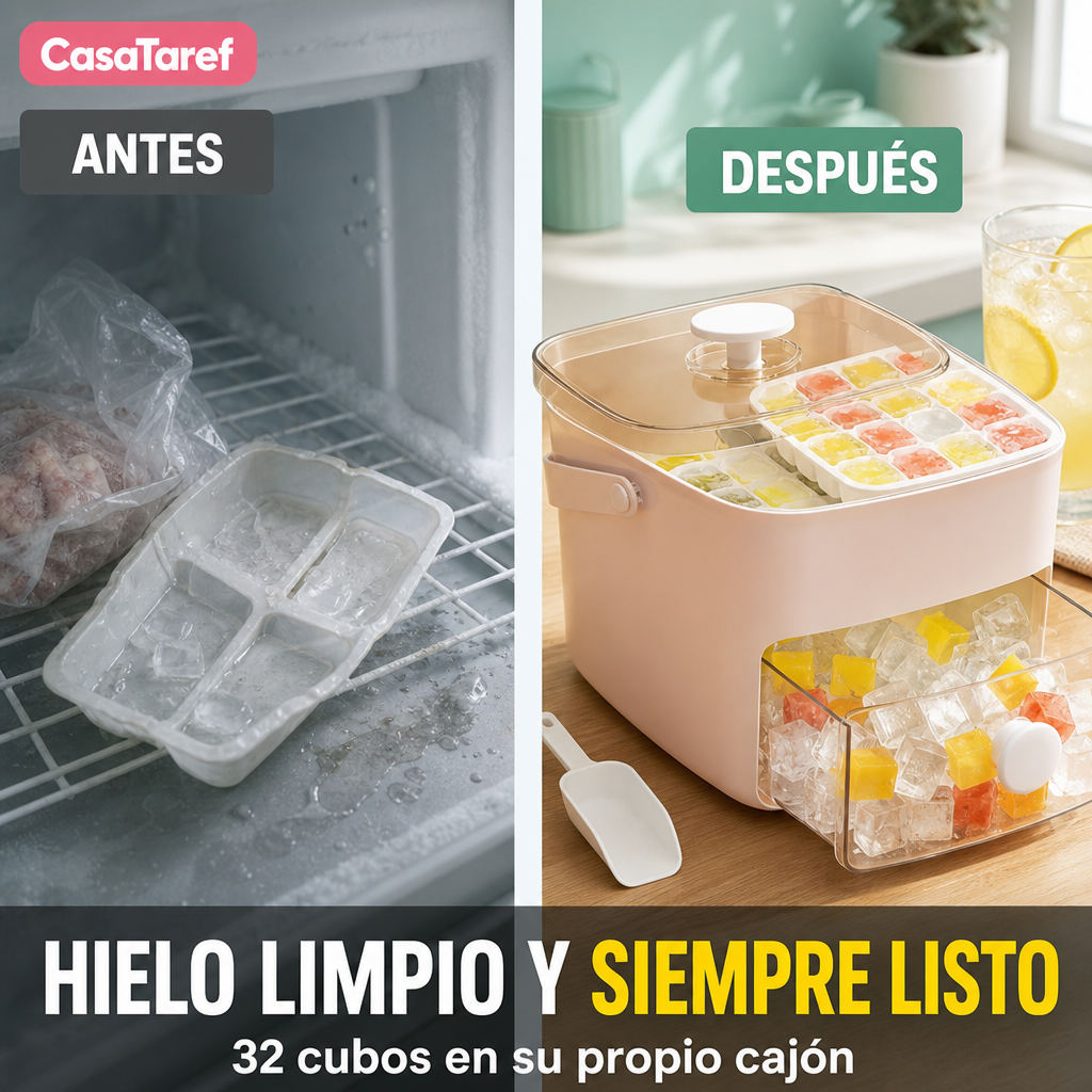 Bandeja Hielo CasaTaref - Hielo Limpio y Listo Todo el Día