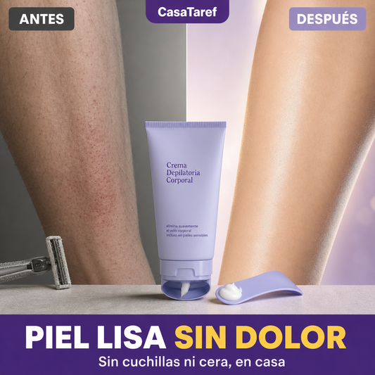 Crema Depilatoria Corporal - Piel Suave Sin Dolor ni Cortes