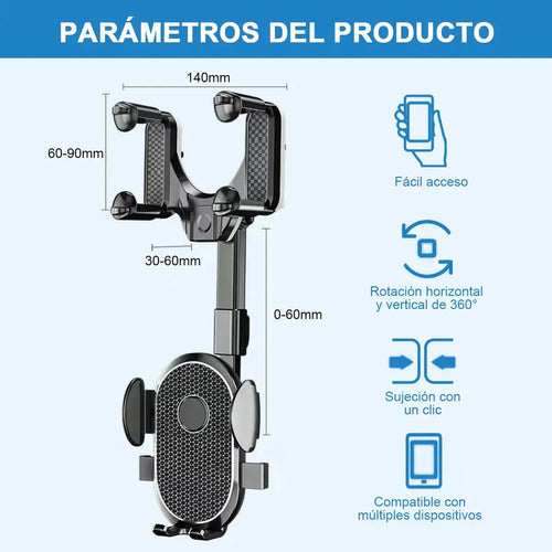 Soporte Premium 360° 2x1 - Mira el GPS sin Bajar la Vista