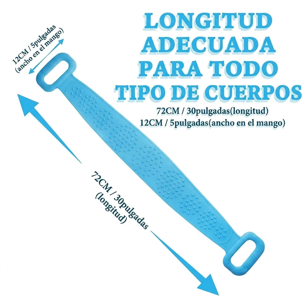 Cepillo Corporal de Silicona 2x1 – Exfolia y Alcanza Toda tu Espalda
