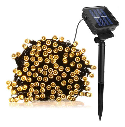 Luces Solares de Navidad 10m - Sin Cables y Sin Subir la Luz